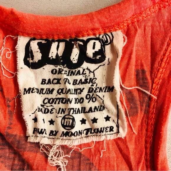 Sure Orange Black Raceback Tank Top - Picture 14 of 16